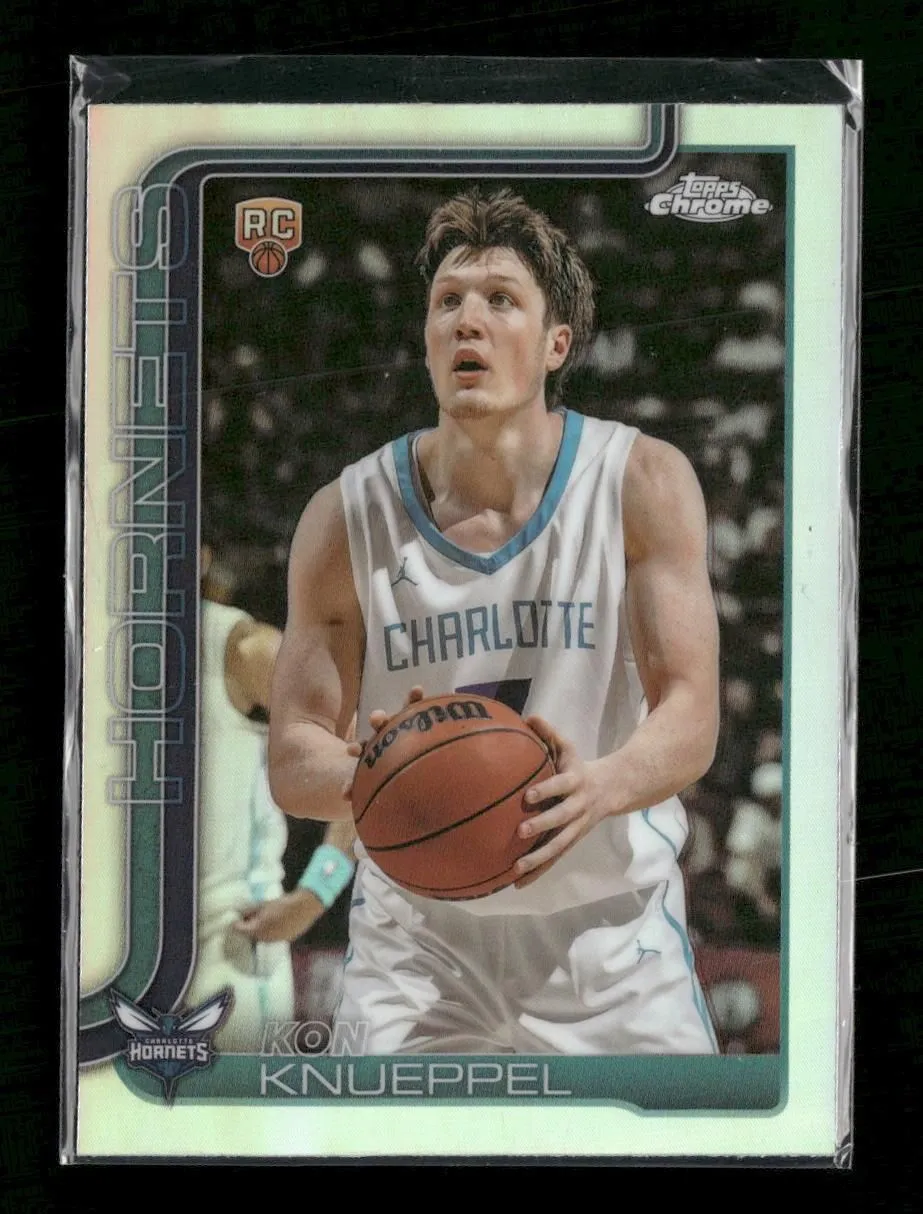 2025-26 Topps Chrome Refractor Kon Knueppel Rookie #254