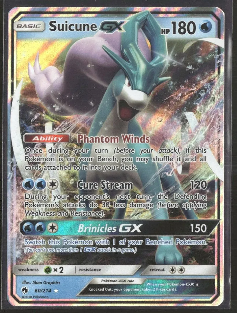 SM - Lost Thunder Suicune GX #60/214