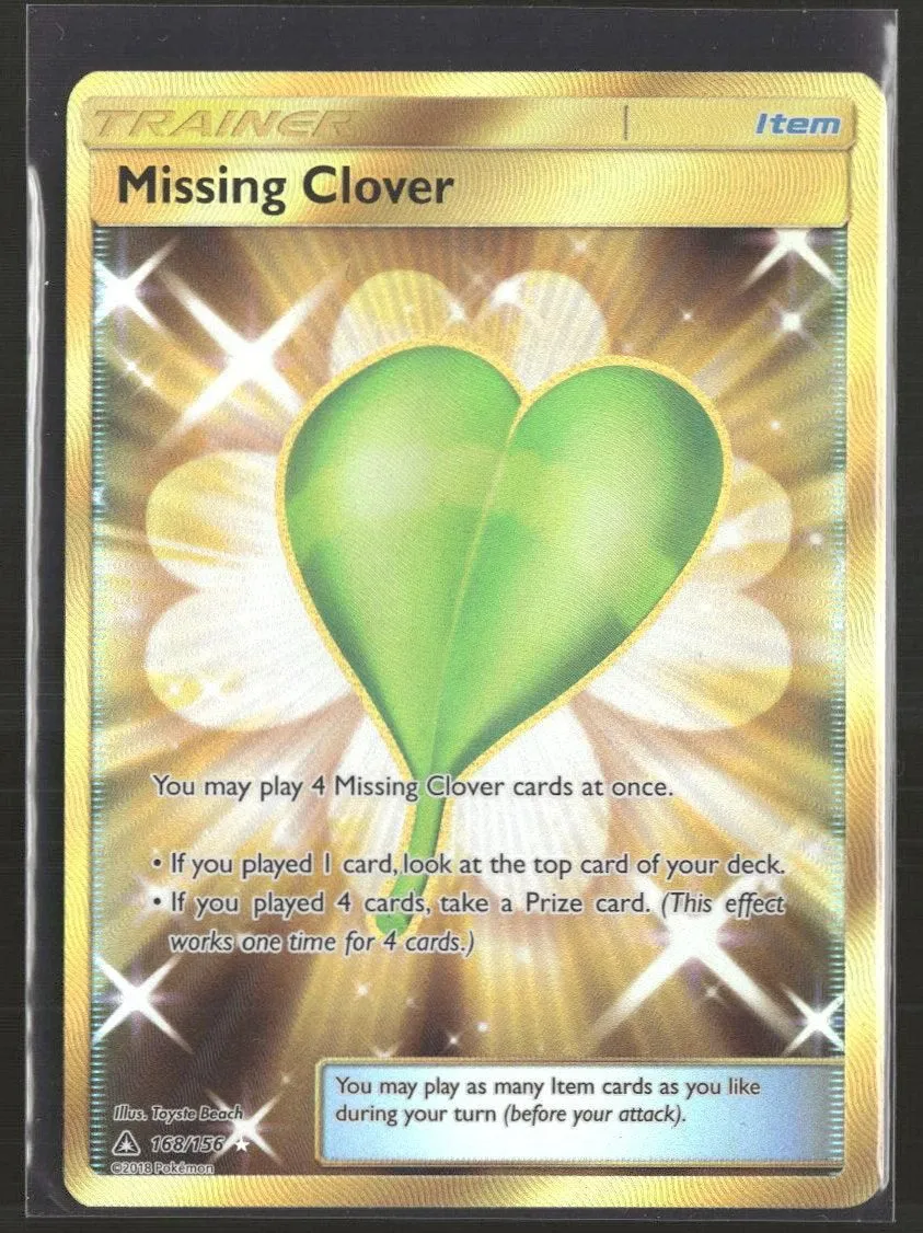 SM - Ultra Prism Missing Clover (Secret Rare) #168/156