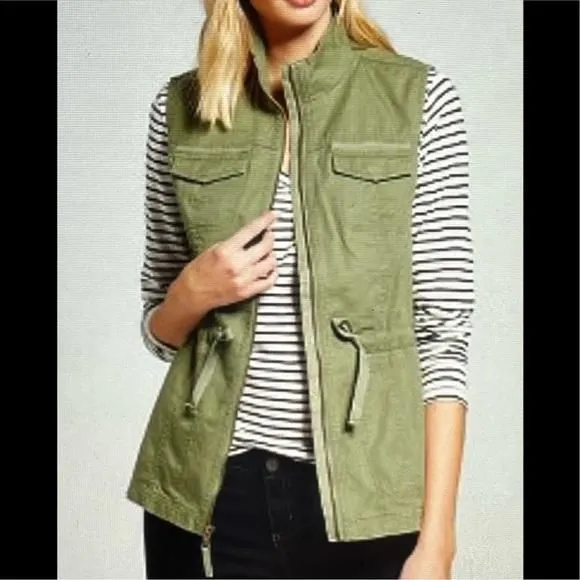 Product image for Merona Womens Army Green Vest Size Medium