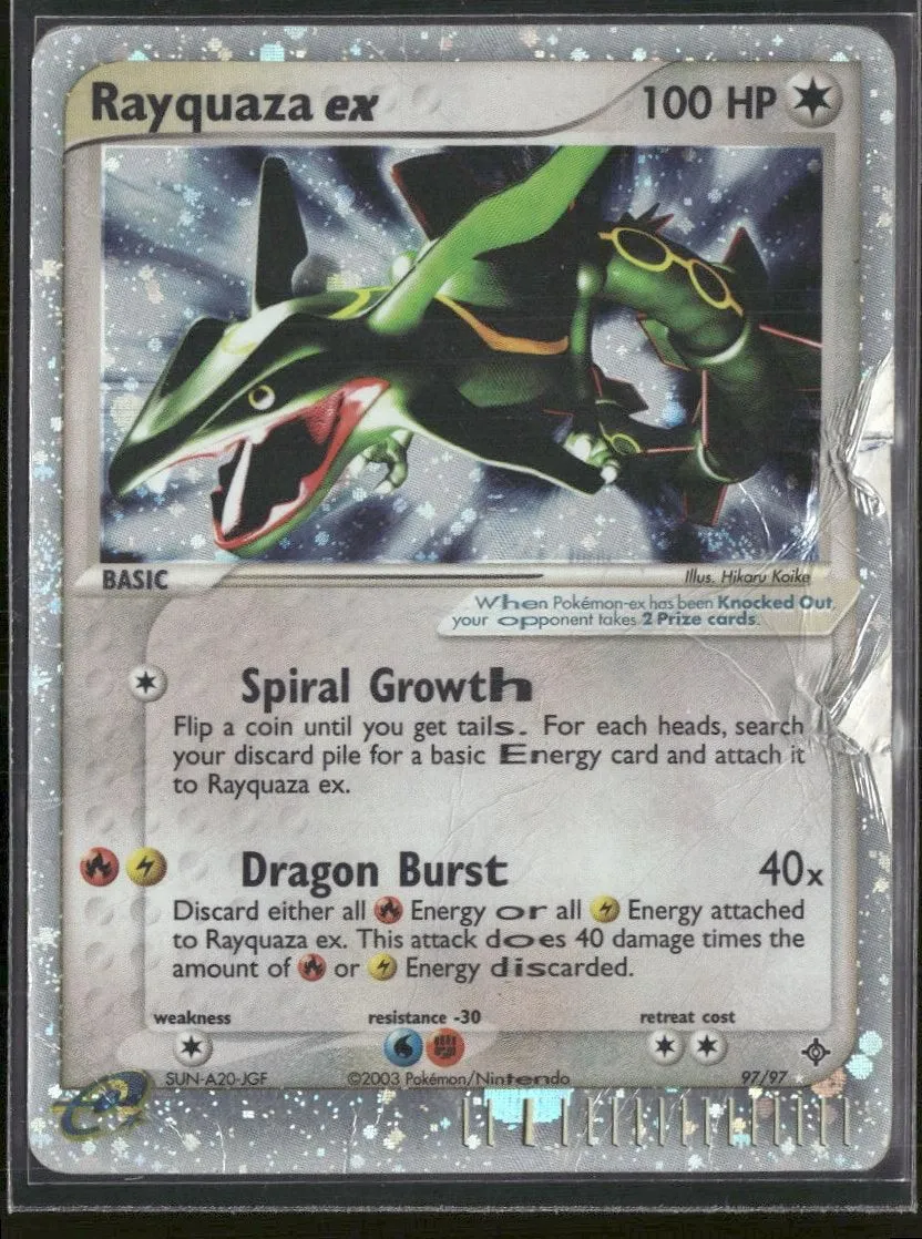 Dragon Rayquaza ex #97/97 DAMAGED