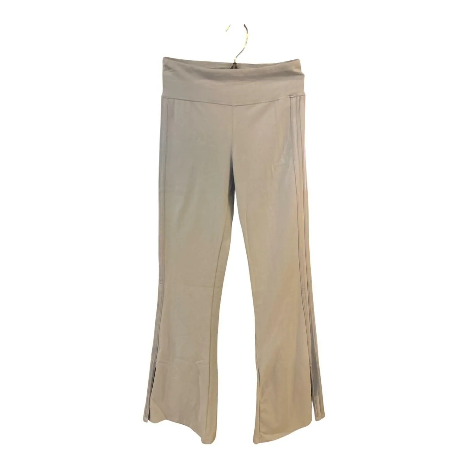 Adidas Girls 3-Stripes Flare Leg Pants Light Blue Large