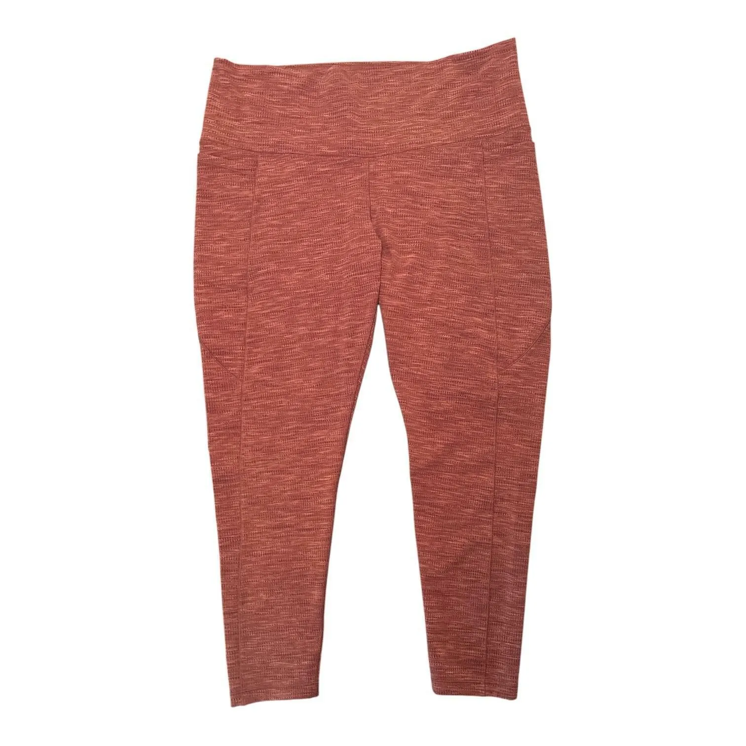 CALIA Women's Ultra High Rise Essential 7/8 Legging Brown Multi XXL