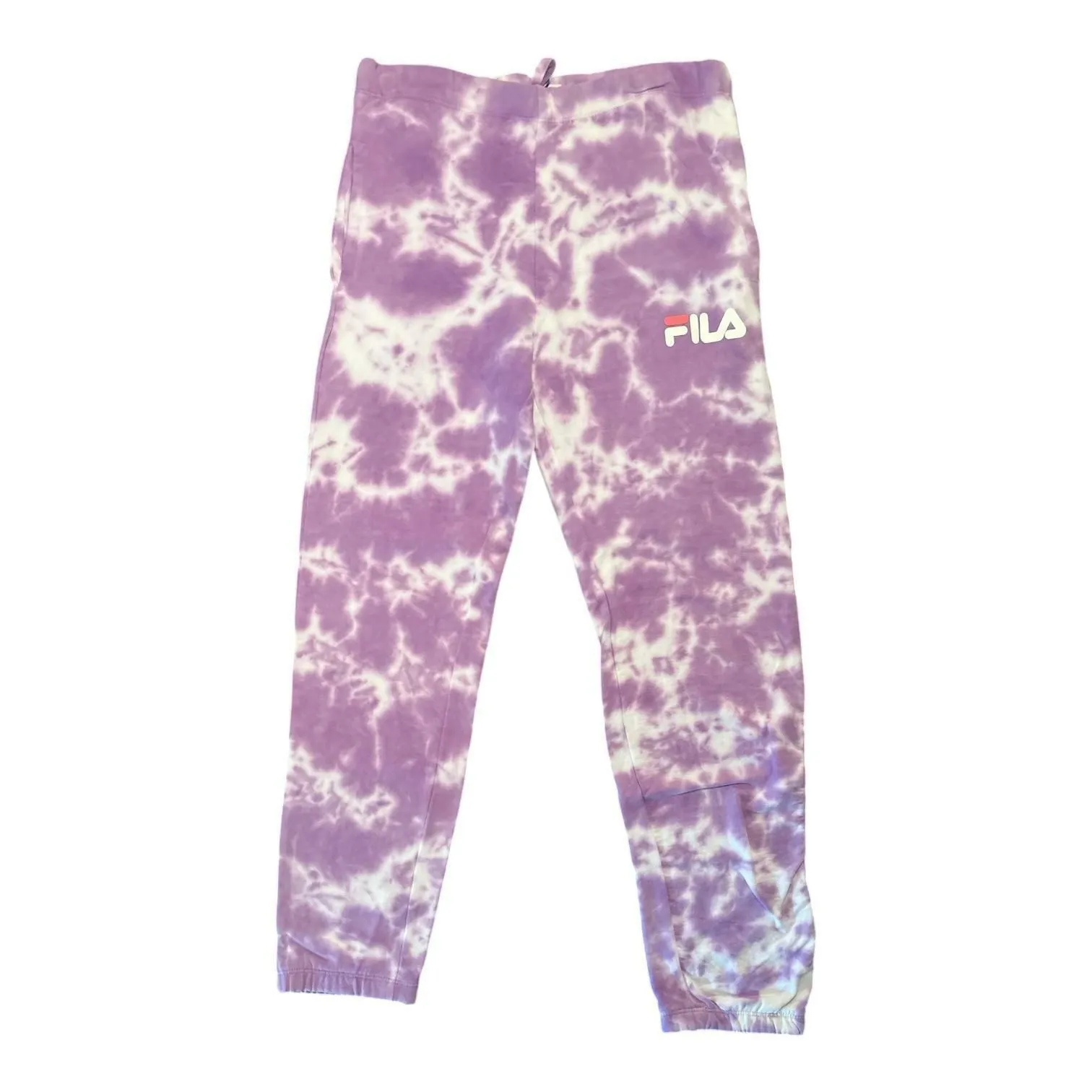 FILA Women's Raleigh Tie Dye Jogger Sweat Pants Small Purple