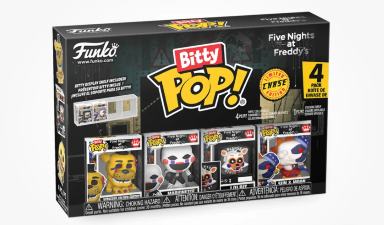 Funko Bitty Pop! - FNAF - Withered Golden Freddy 4 Pack Withered Golden Freddy,