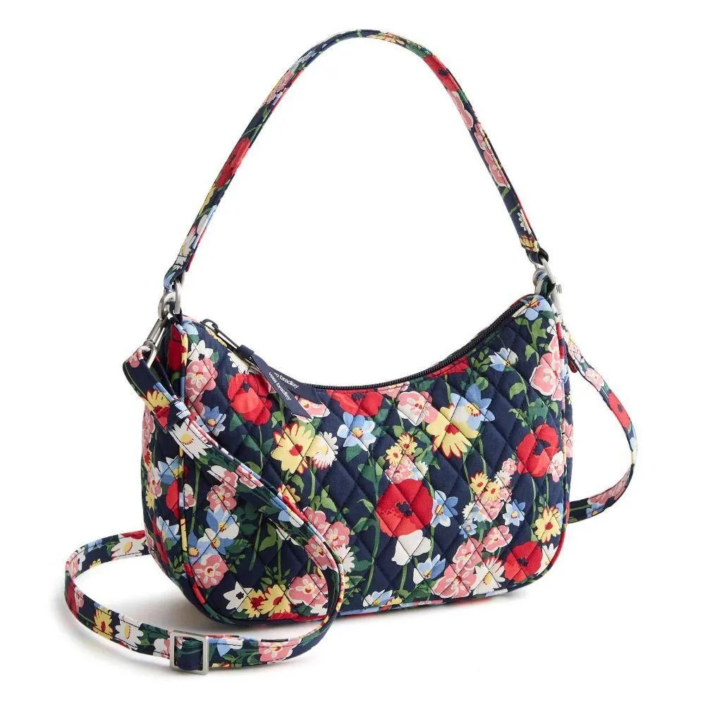 New Without Tags - Size: One Size - Vera Bradley Poppy Meadow Convertible Crescent Crossbody Bag - Navy Blue