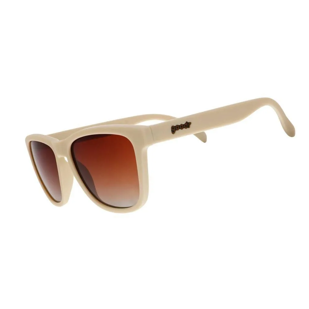 New without Tags - goodr Adult Toasted Marshmallow Magic Plastic Rectangle Sunglasses - Beige