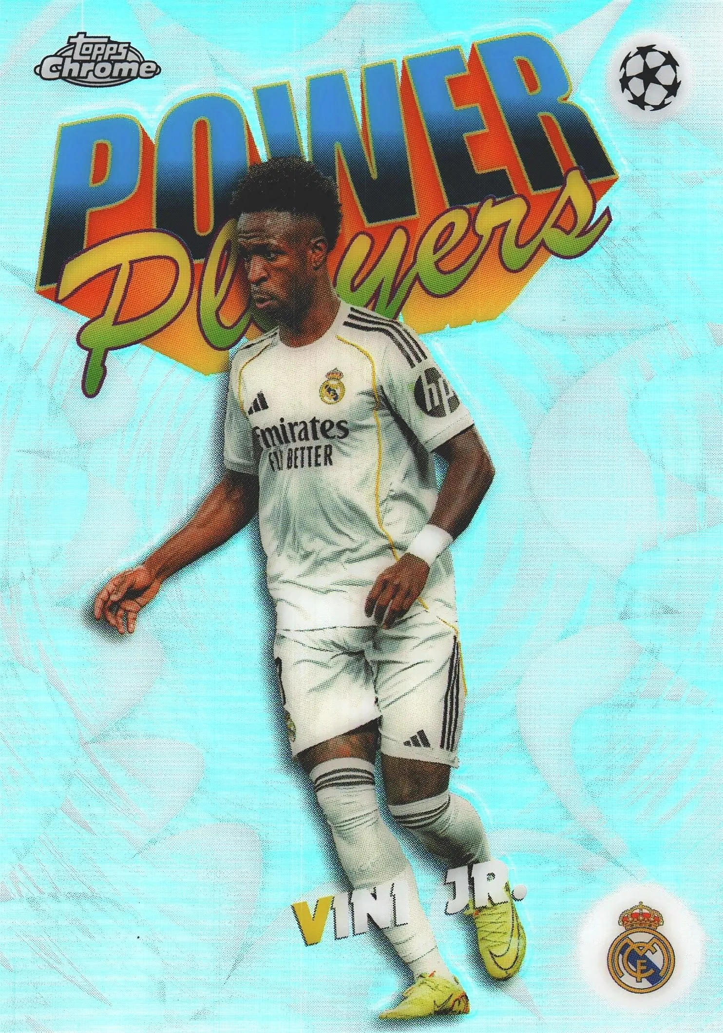 2025 Topps Chrome UCC Power Players Vini Jr. #PP-14 Real Madrid