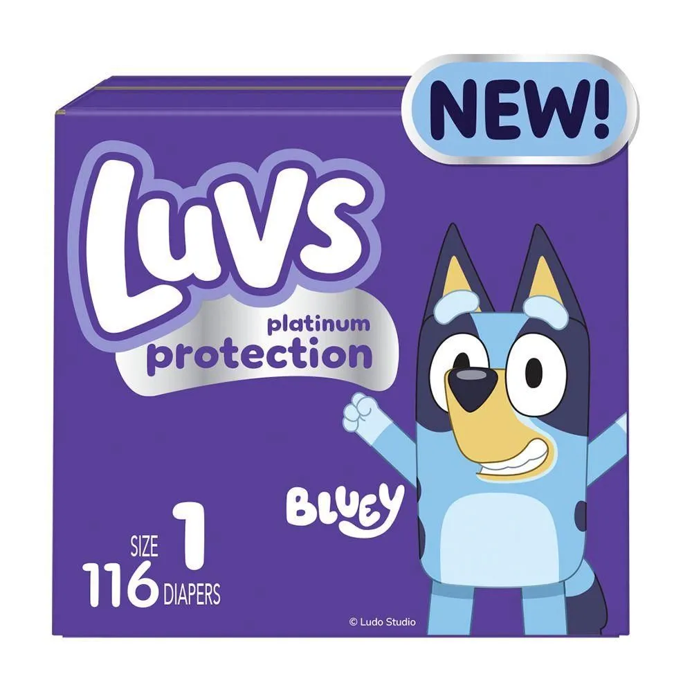 New without Tags - Luvs Pro Level Leak Protection Diapers Big Pack - Size 1 -