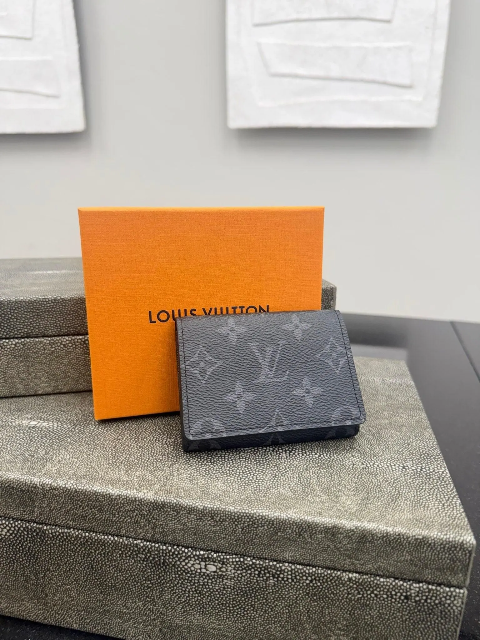 BRAND NEW - Louis Vuitton Monogram Eclipse Card Case