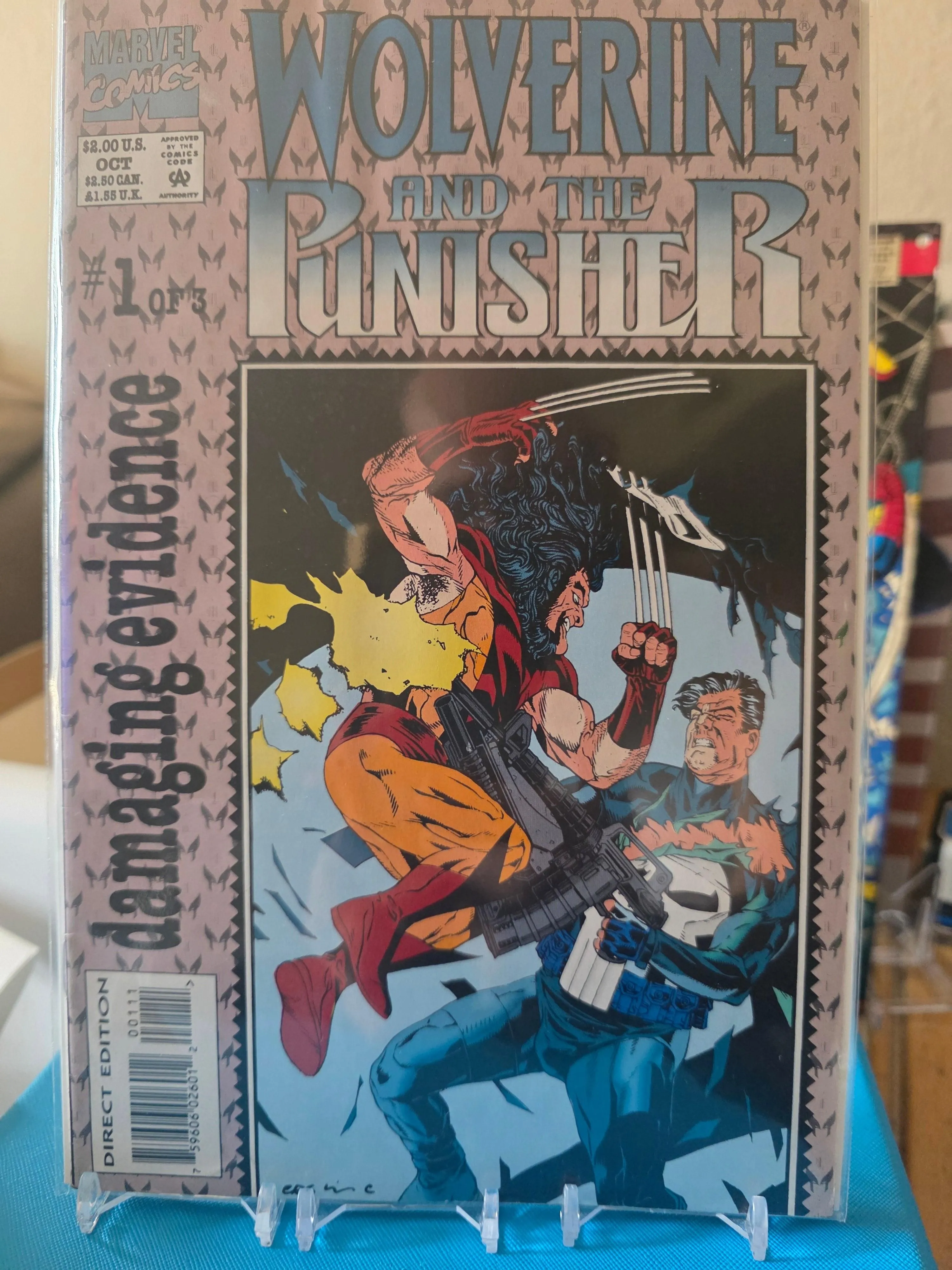 Wolverine and the Punisher: Damaging Evidence #1-3 Complete 3-Book Prestige Mini-Series Set (1993) - Mid-Grade Reader Set