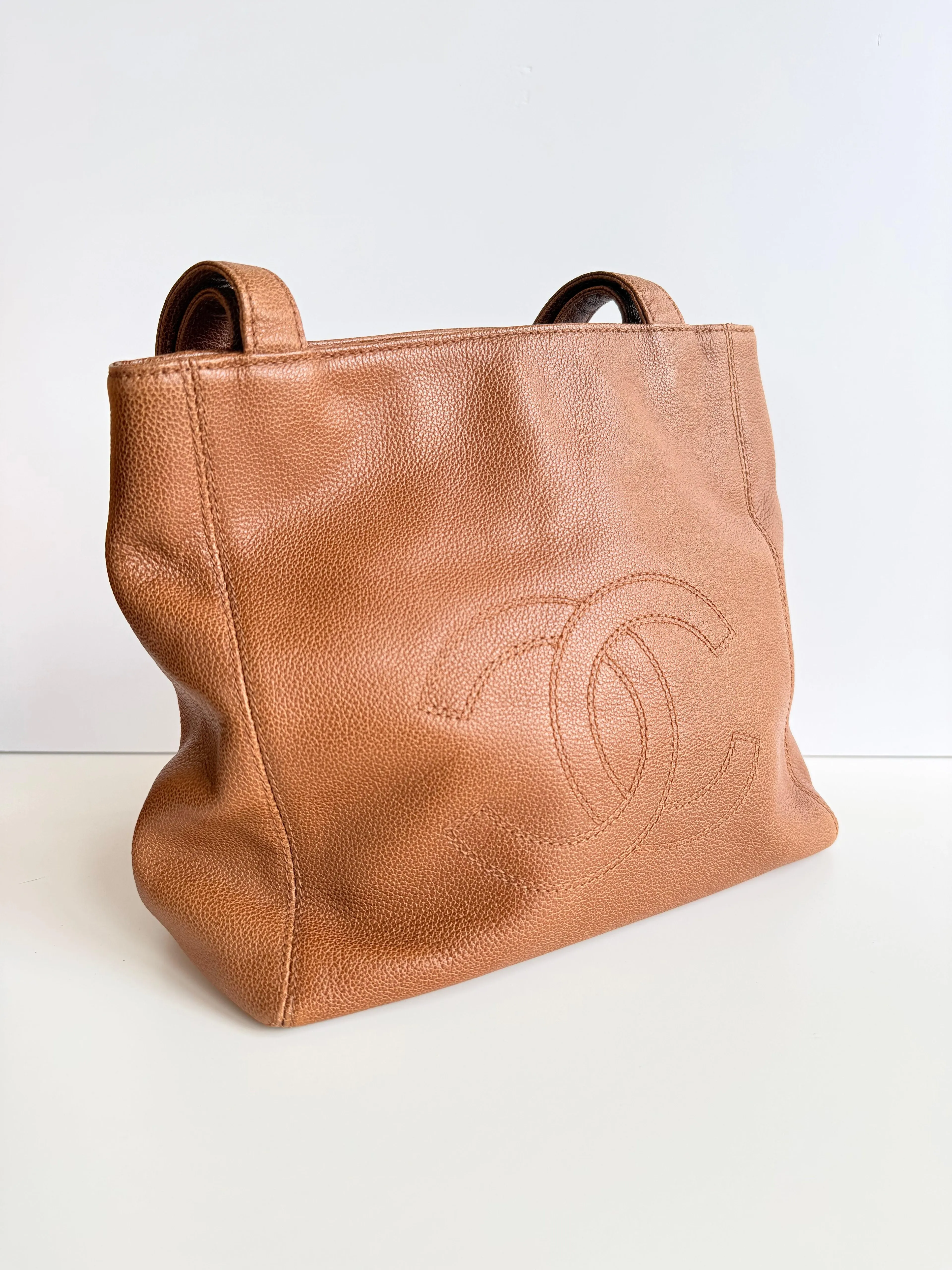 Chanel Brown Caviar Leather shoulder bag