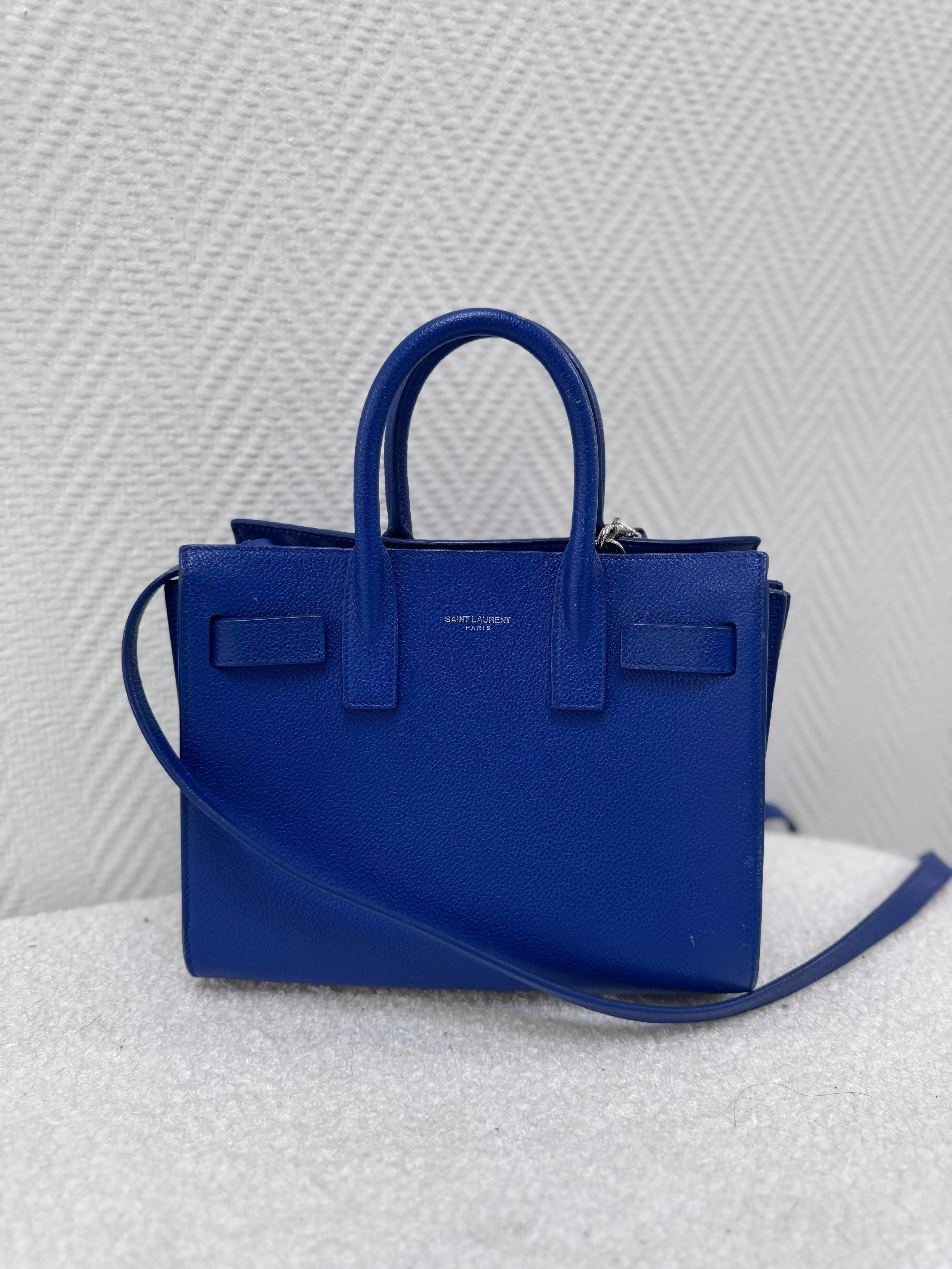 Saint Laurent Sac de jour bleu