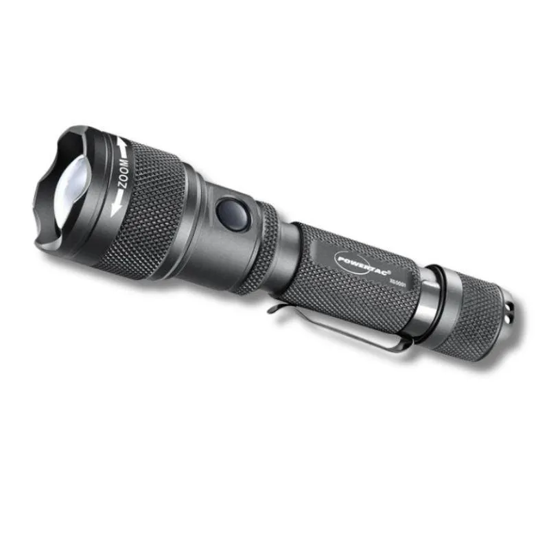 PowerTac FlexBeam 1200-Lumen Adjustable Beam Flashlight