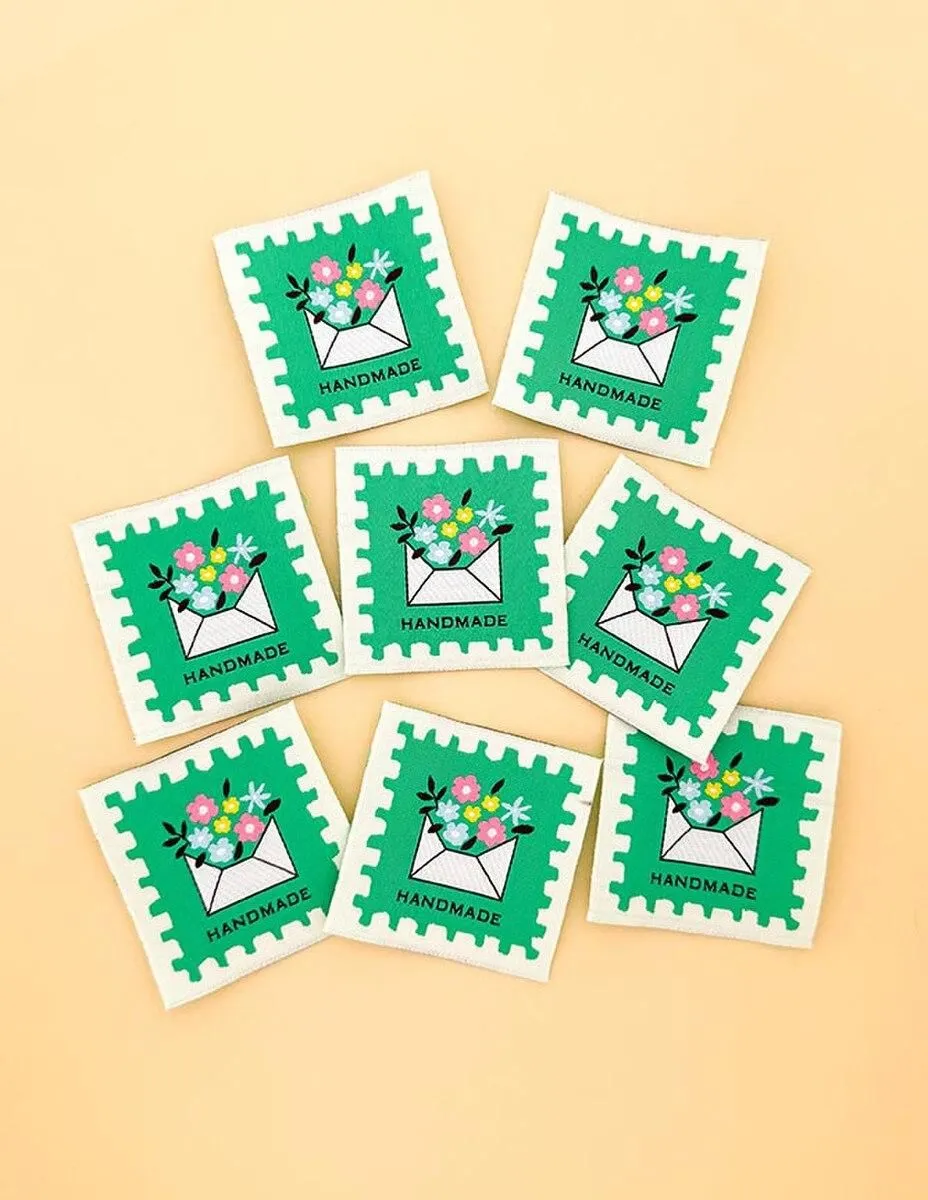 Bloom Note Woven Quilt Labels- 8pk