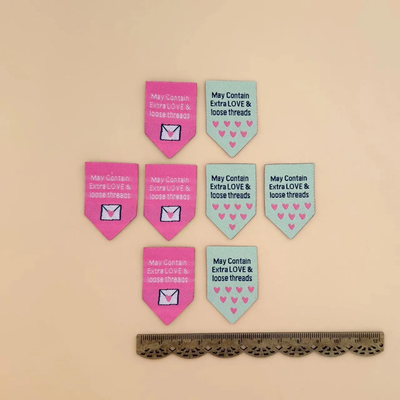 Extra Love Woven Quilt Labels- 8pk