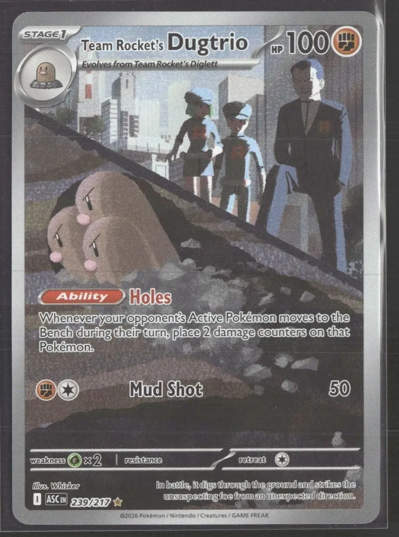 ME: Ascended Heroes Team Rocket's Dugtrio #239/217