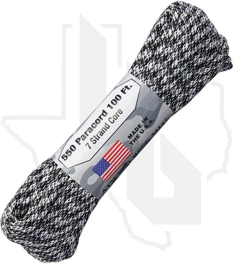 Atwood Rope MFG Rorschach RG1228H - 550 Paracord, 100 Feet