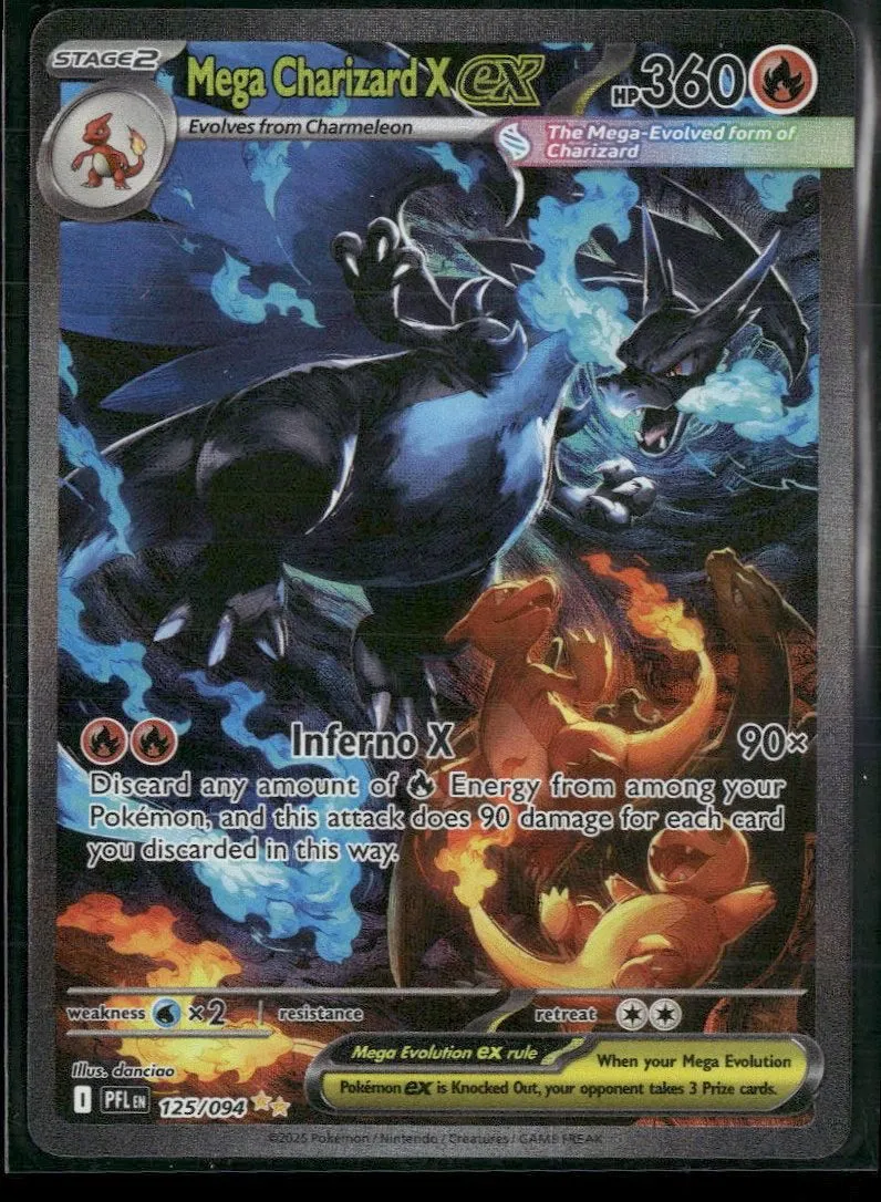 ME02: Phantasmal Flames Mega Charizard X ex #125/094