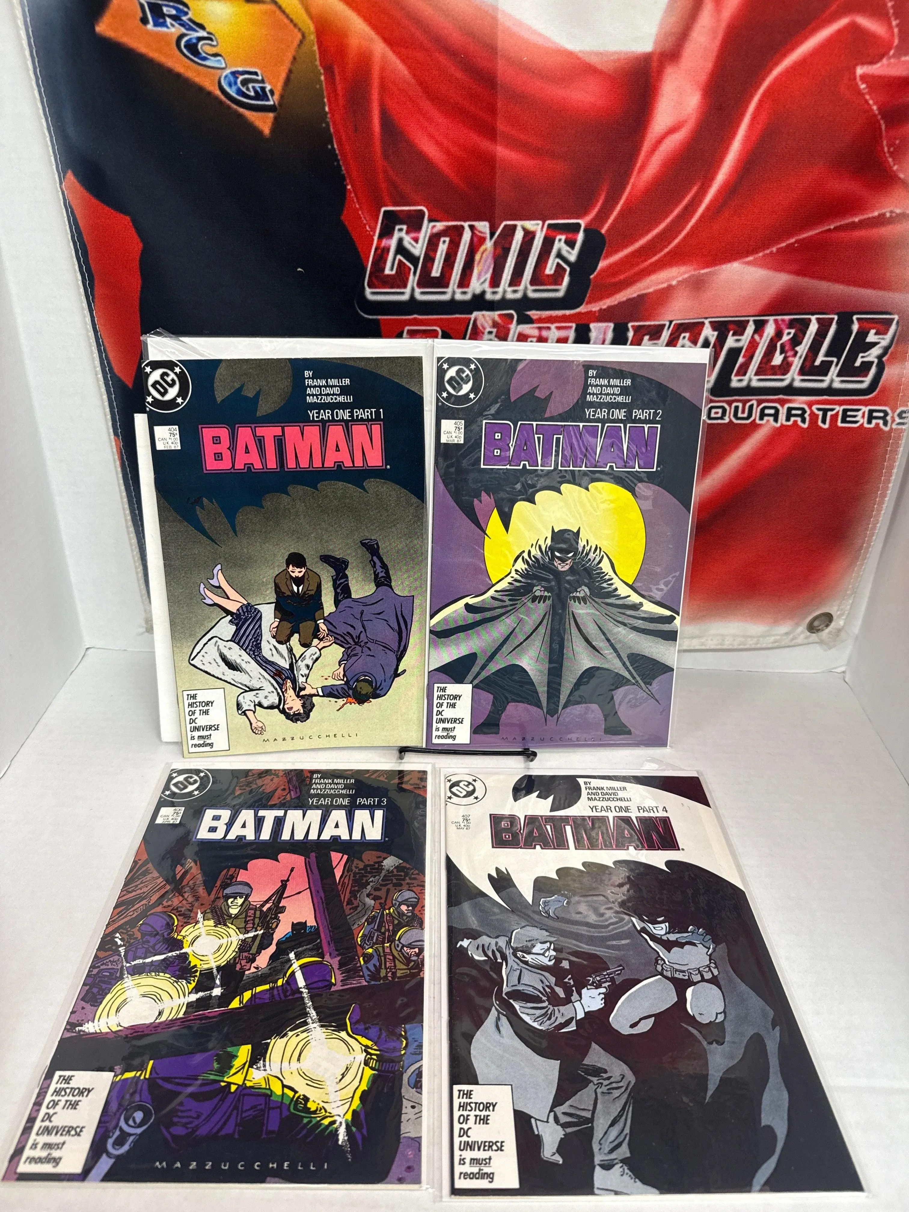 Batman Year One Comics Set 404-407 Frank Miller Mazzucchelli DC Comics Cross Posted