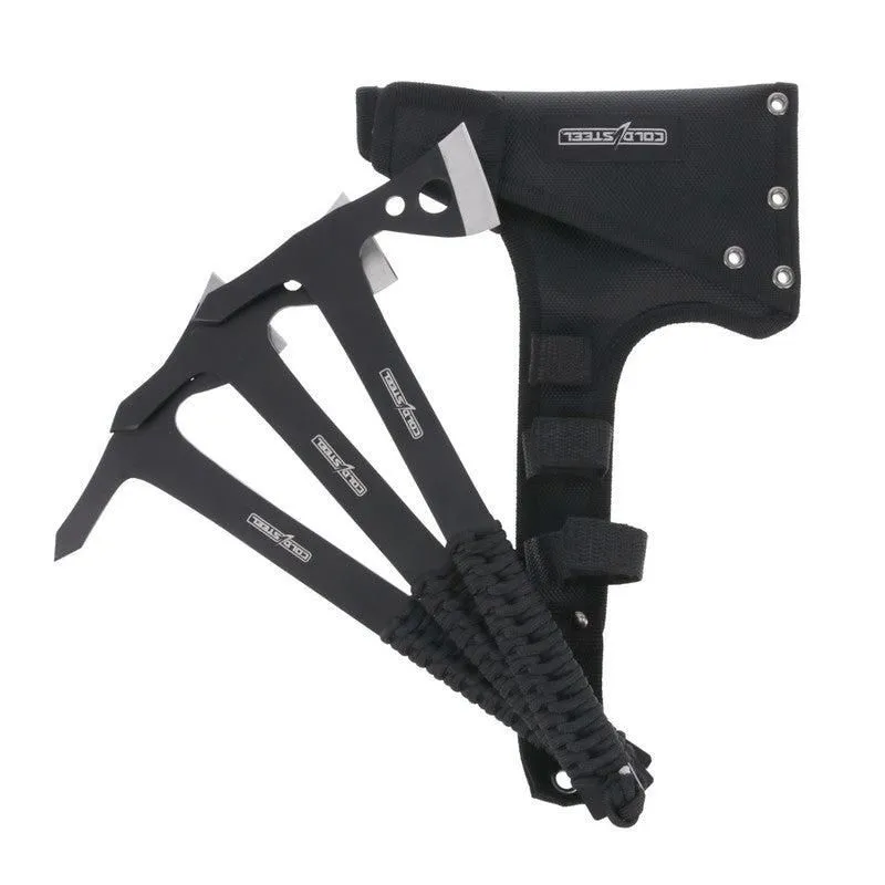 Cold Steel Throwing Axes - 3 Pack with Sheath
