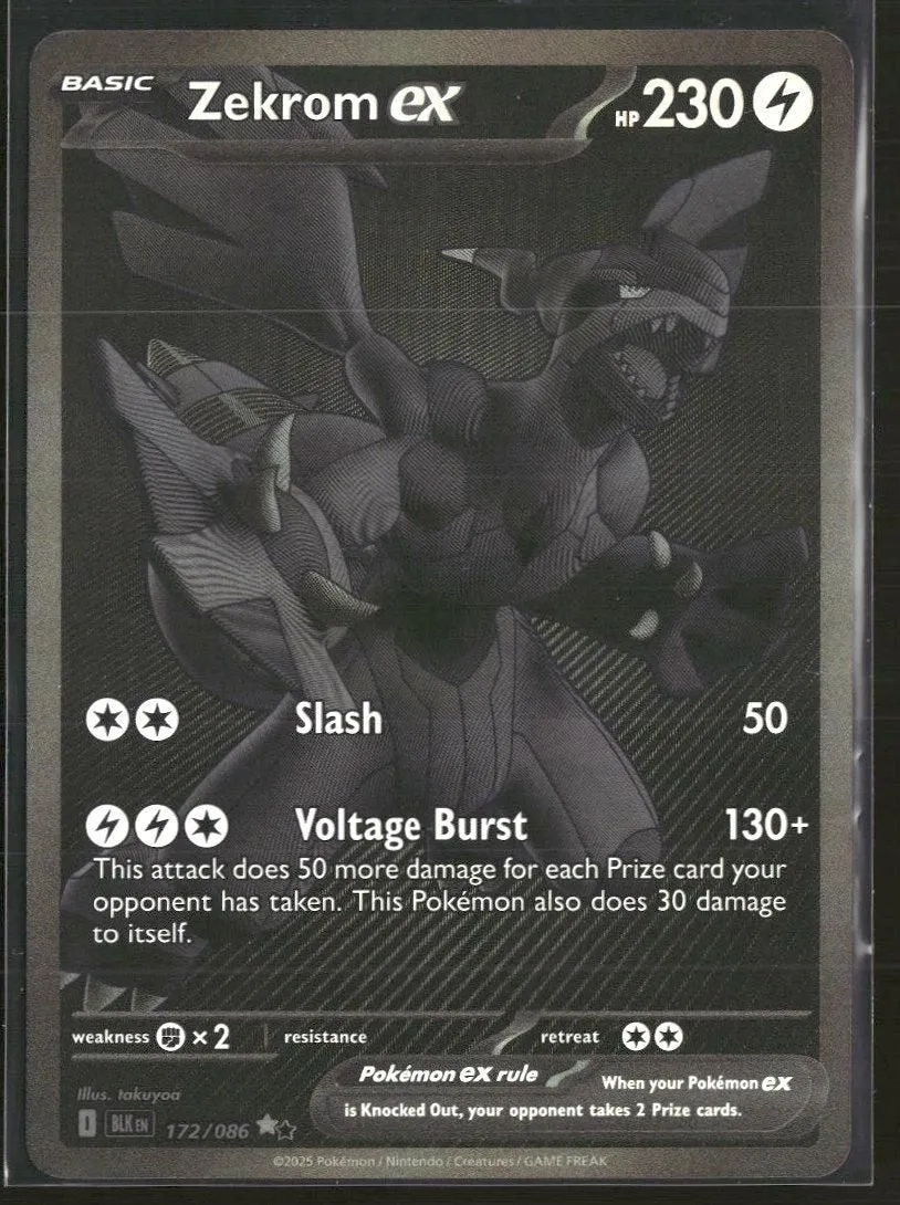 SV: Black Bolt Zekrom ex #172/086