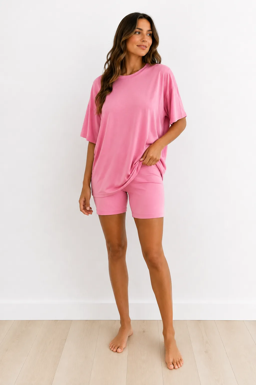 Bubblegum biker mom set