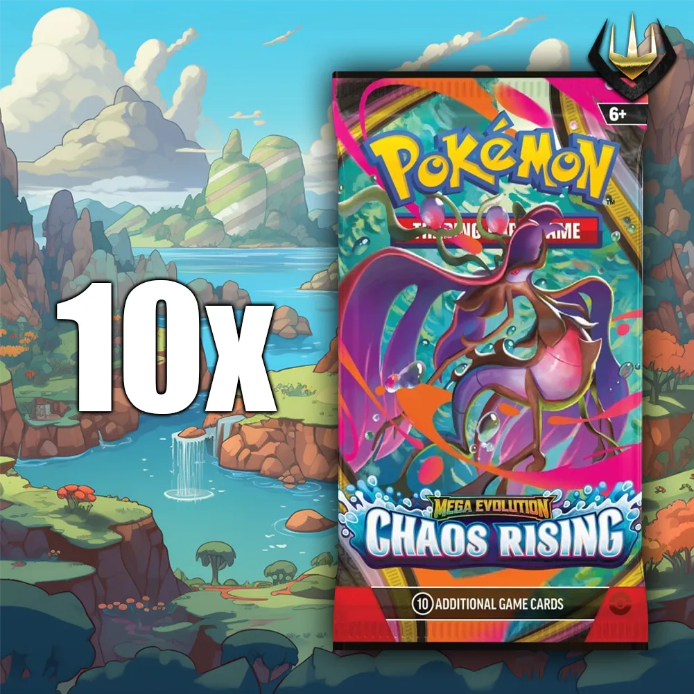 Chaos Rising Pokemon Booster Pack x10 [Random Art]