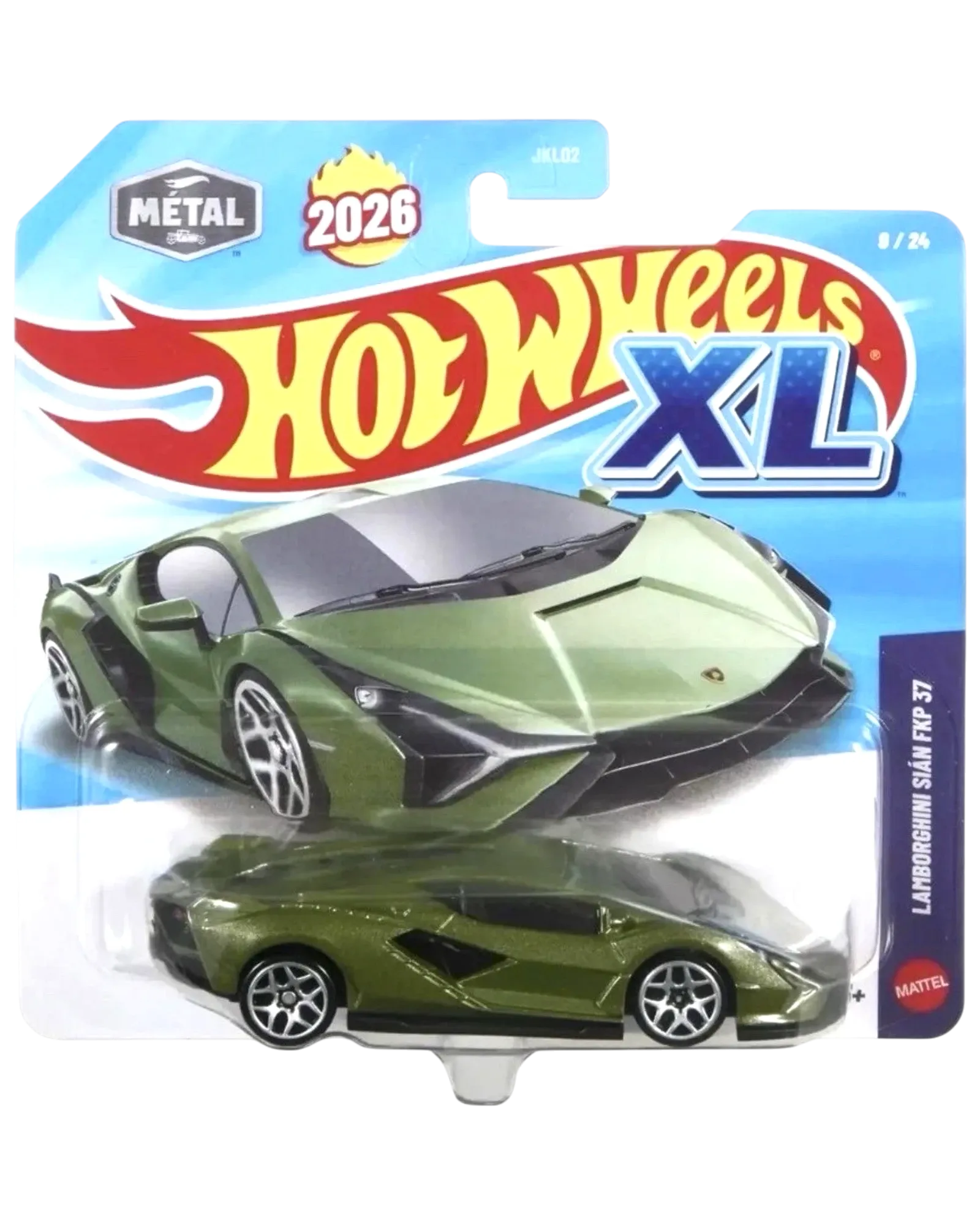 Hot Wheels XL Lamborghini Sián FKP 37 Green Metal 1:43 Die-Cast