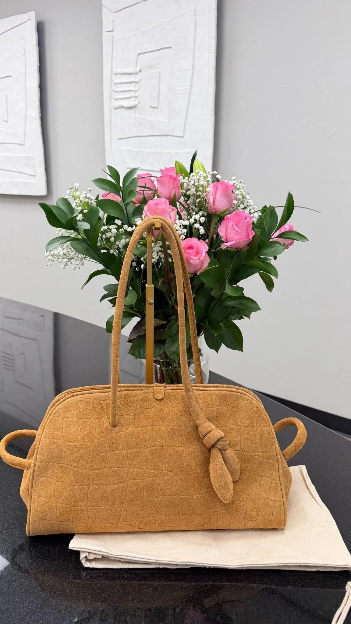 BRAND NEW - Jacquemus Camel Suede Leather Le Turismo Shoulder Bag