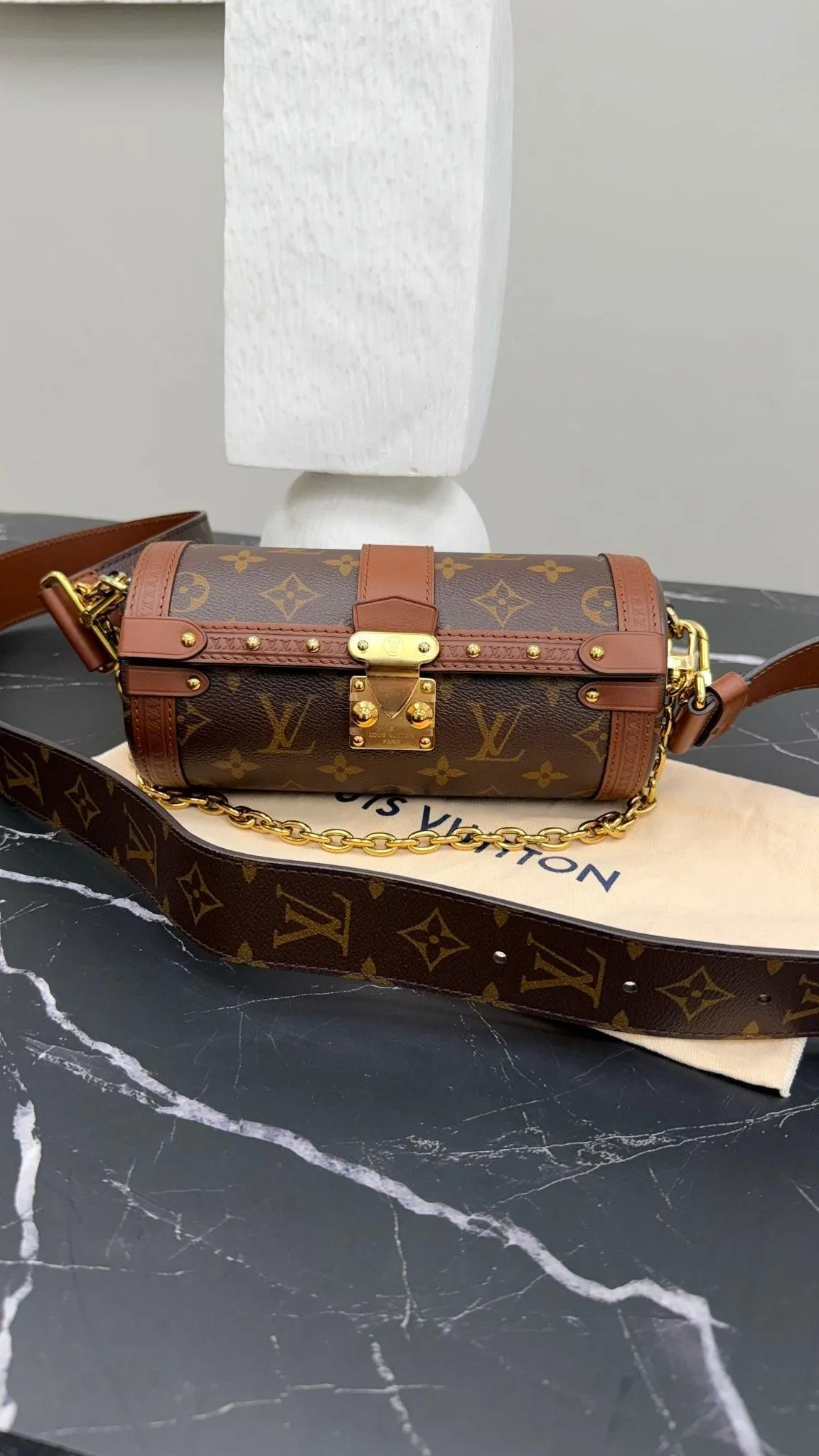 LIKE NEW- Louis Vuitton Monogram Papillon Trunk Crossbody