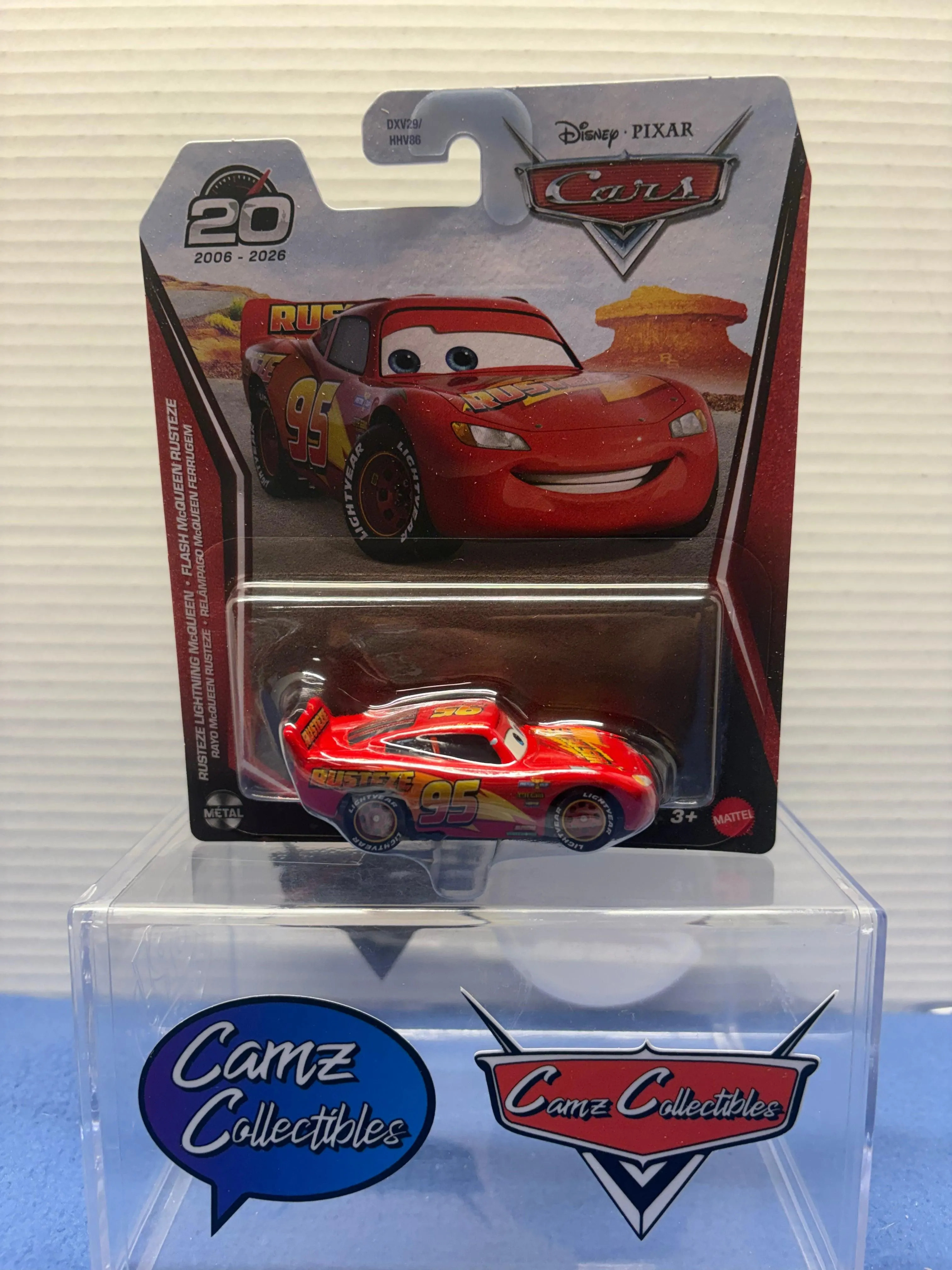 Disney Pixar Cars 2026 20th Anniversary Singles Case DXV29-95H - Rusteze Lightning McQueen