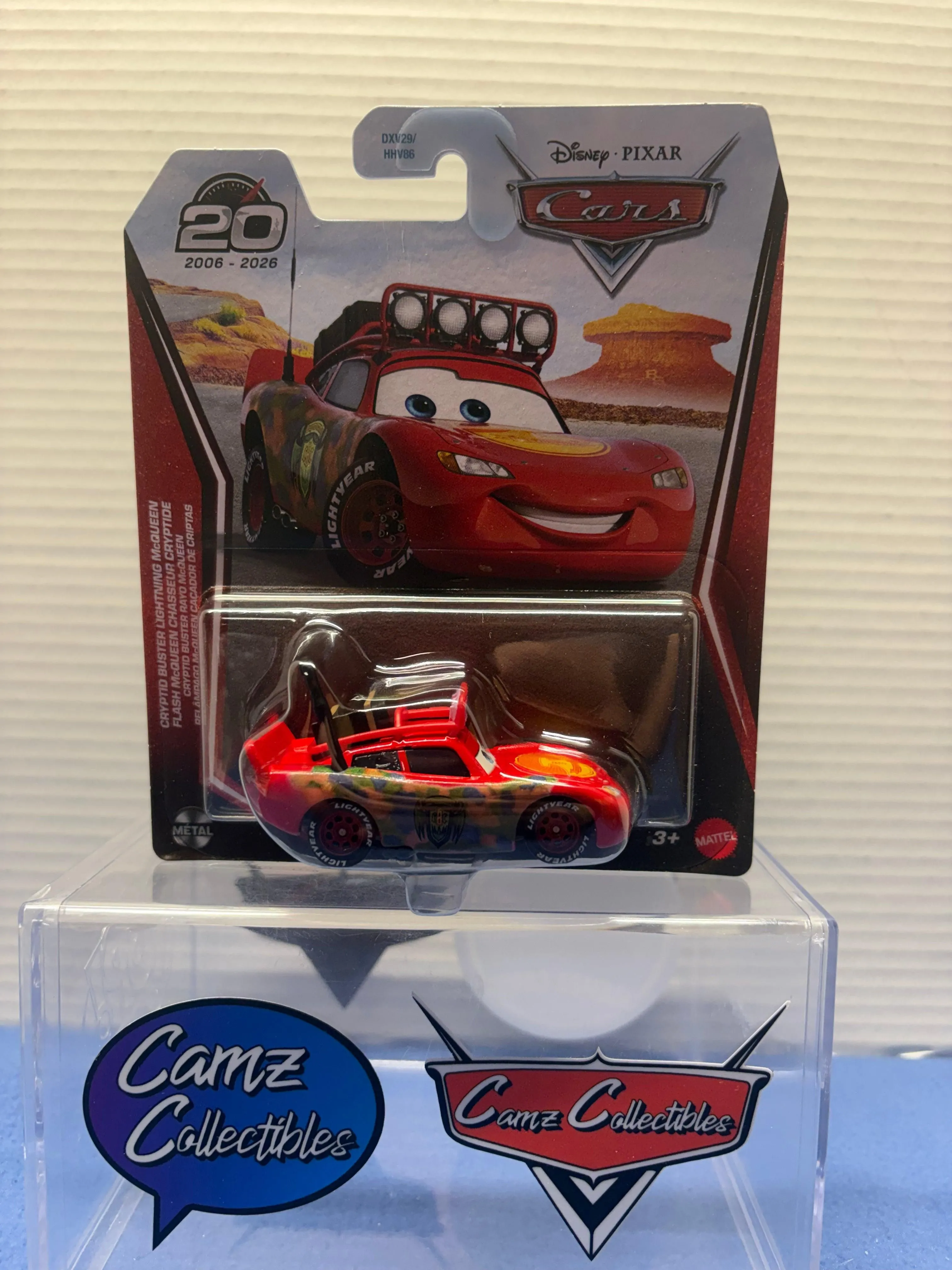 Disney Pixar Cars 2026 20th Anniversary Singles Case DXV29-95H - Cryptid Buster Lighnting McQueen