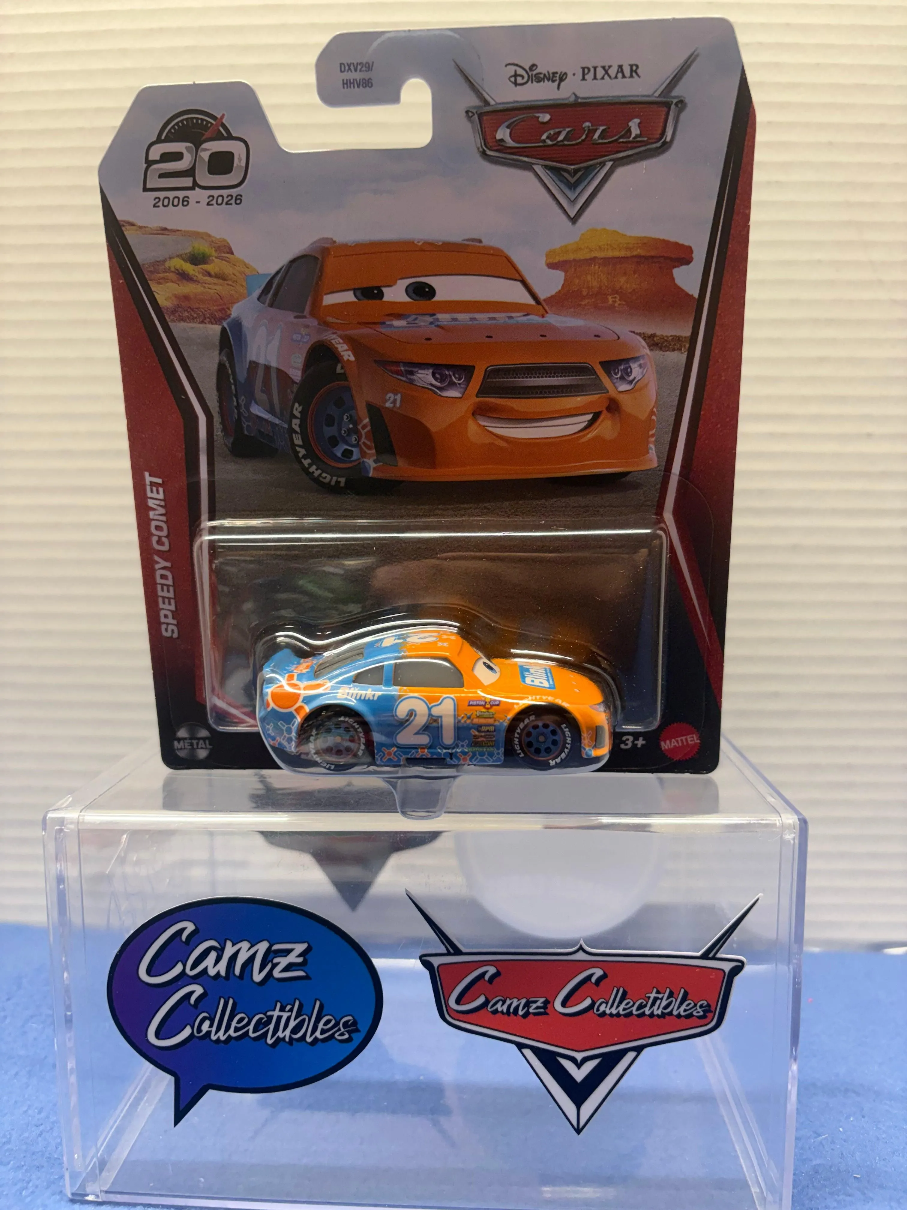 Disney Pixar Cars 2026 20th Anniversary Singles Case DXV29-95H - Speedy Comet
