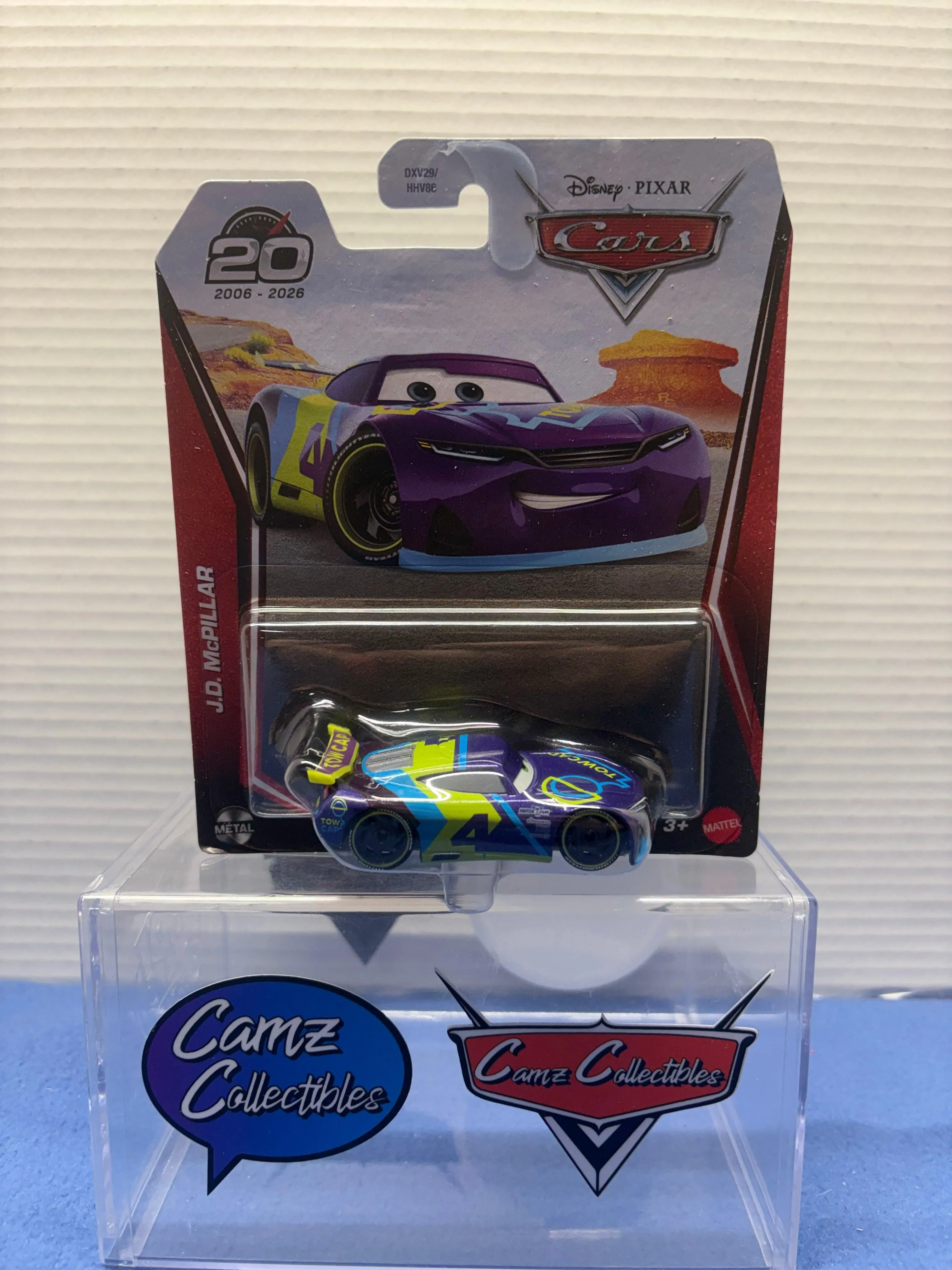 Disney Pixar Cars 2026 20th Anniversary Singles Case DXV29-95H - J.D. McPillar