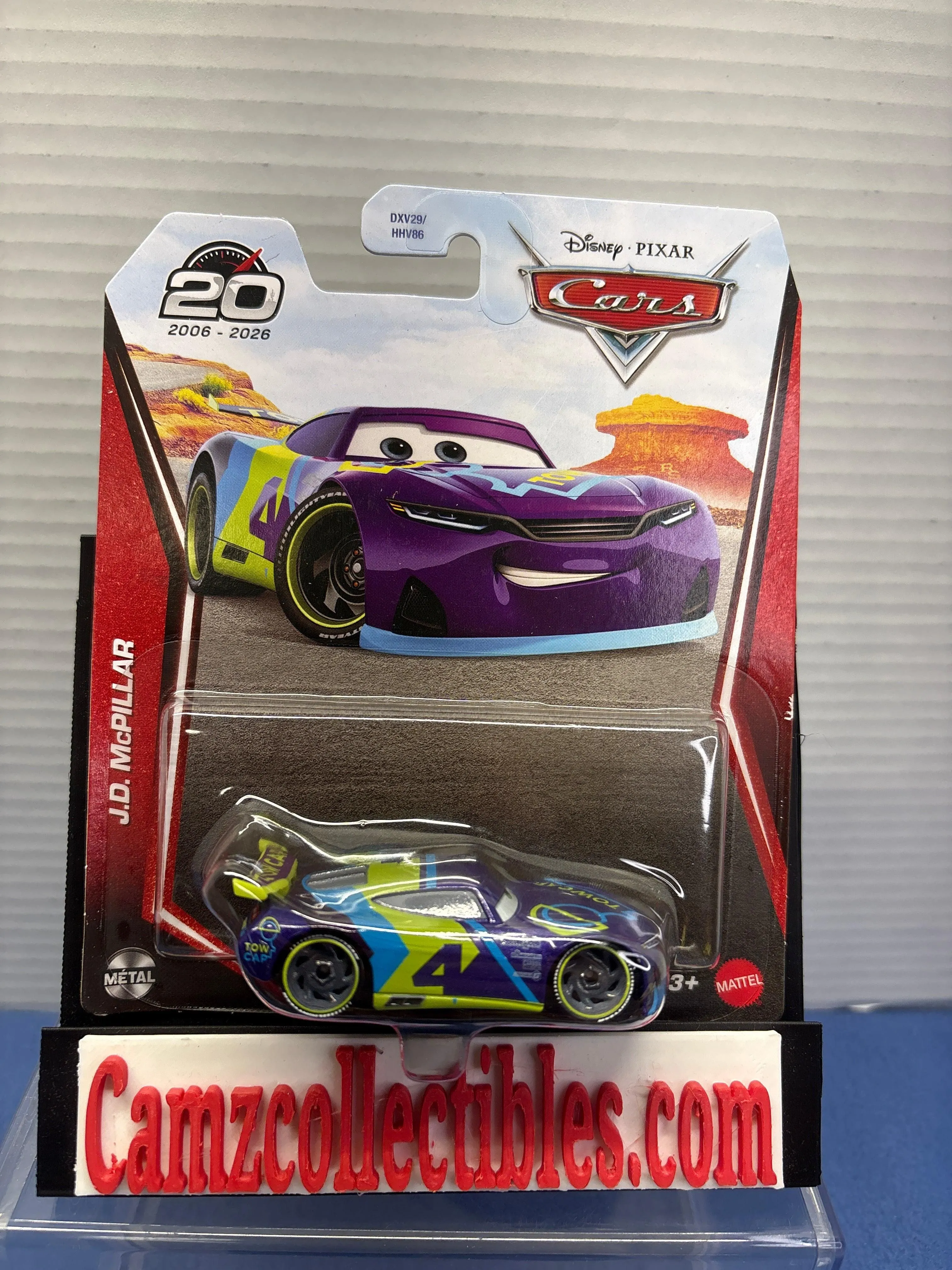Disney Pixar Cars 2026 20th Anniversary Singles Case DXV29-95H - J.D. McPillar