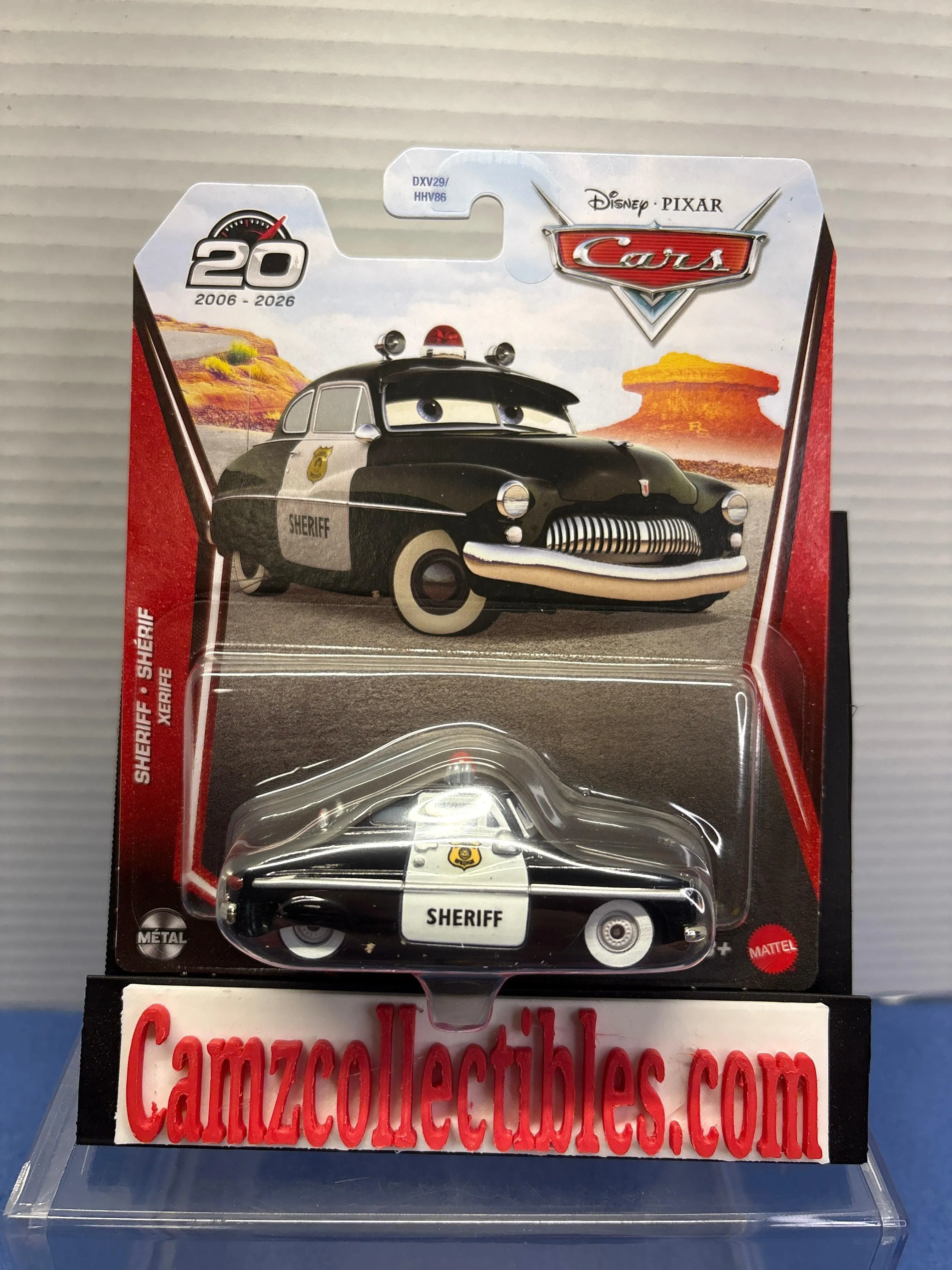 Disney Pixar Cars 2026 20th Anniversary Singles Case DXV29-95H - Sheriff