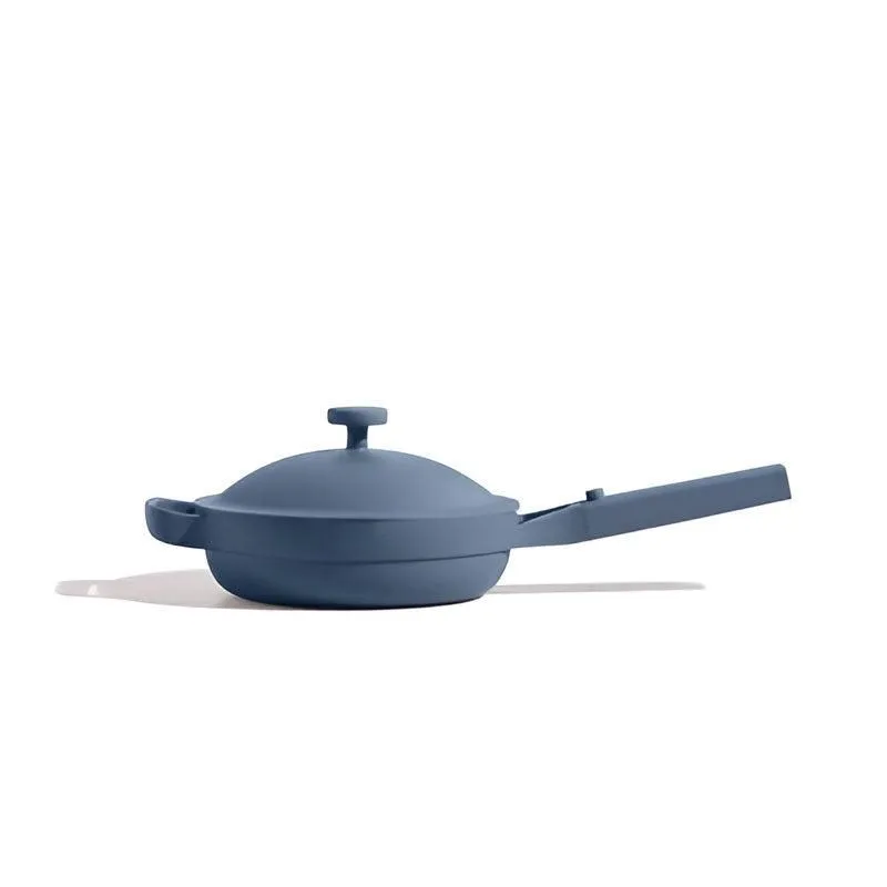 New without box - Our Place 4PC Ceramic Glass All-in-One Pan Cookware Set Blue Steamer Basket