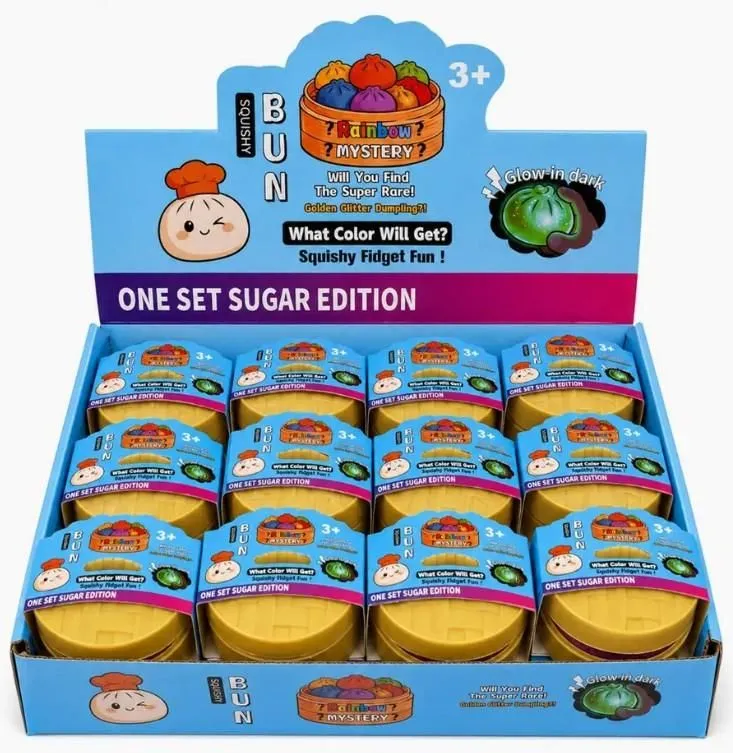 Mini Glitter Dumpling Squishy - One Random Asst