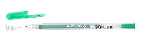Gelly Roll Silver Shadow Pen Green