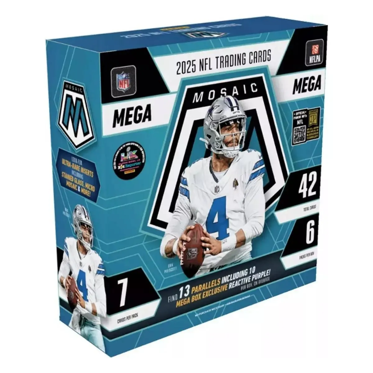 2025 Panini Mosaic Football Mega Box (Reactive Purple)