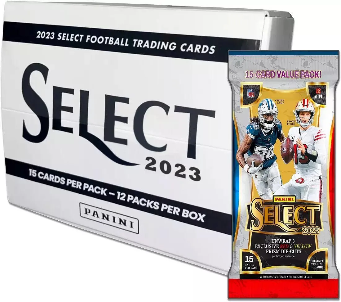 2023 Panini Select Football Fat Pack Cello Box