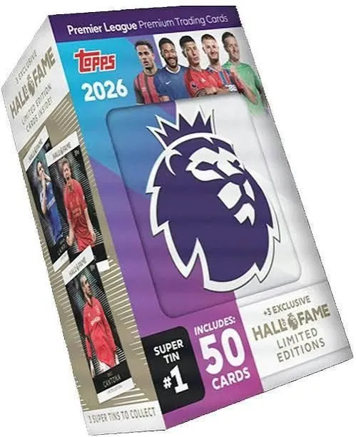 2026 Topps Premier League EPL Soccer Super Tin