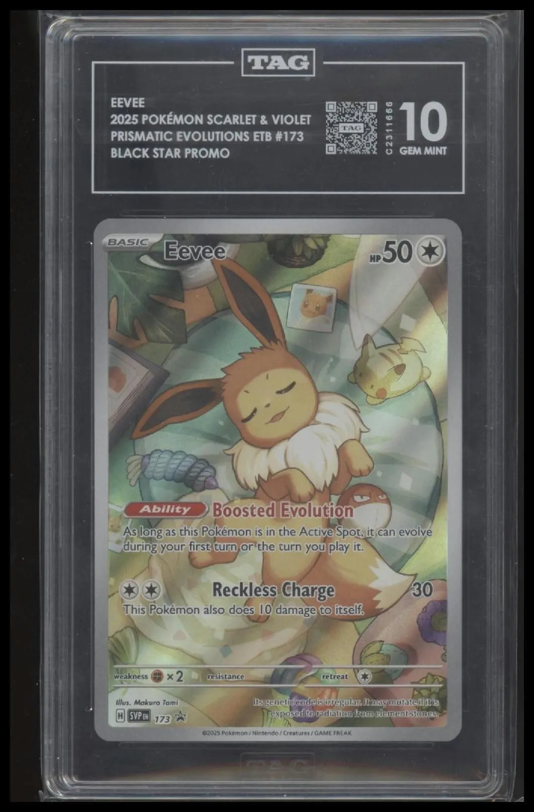SV: Scarlet & Violet Promo Cards Eevee 10 TAG #173