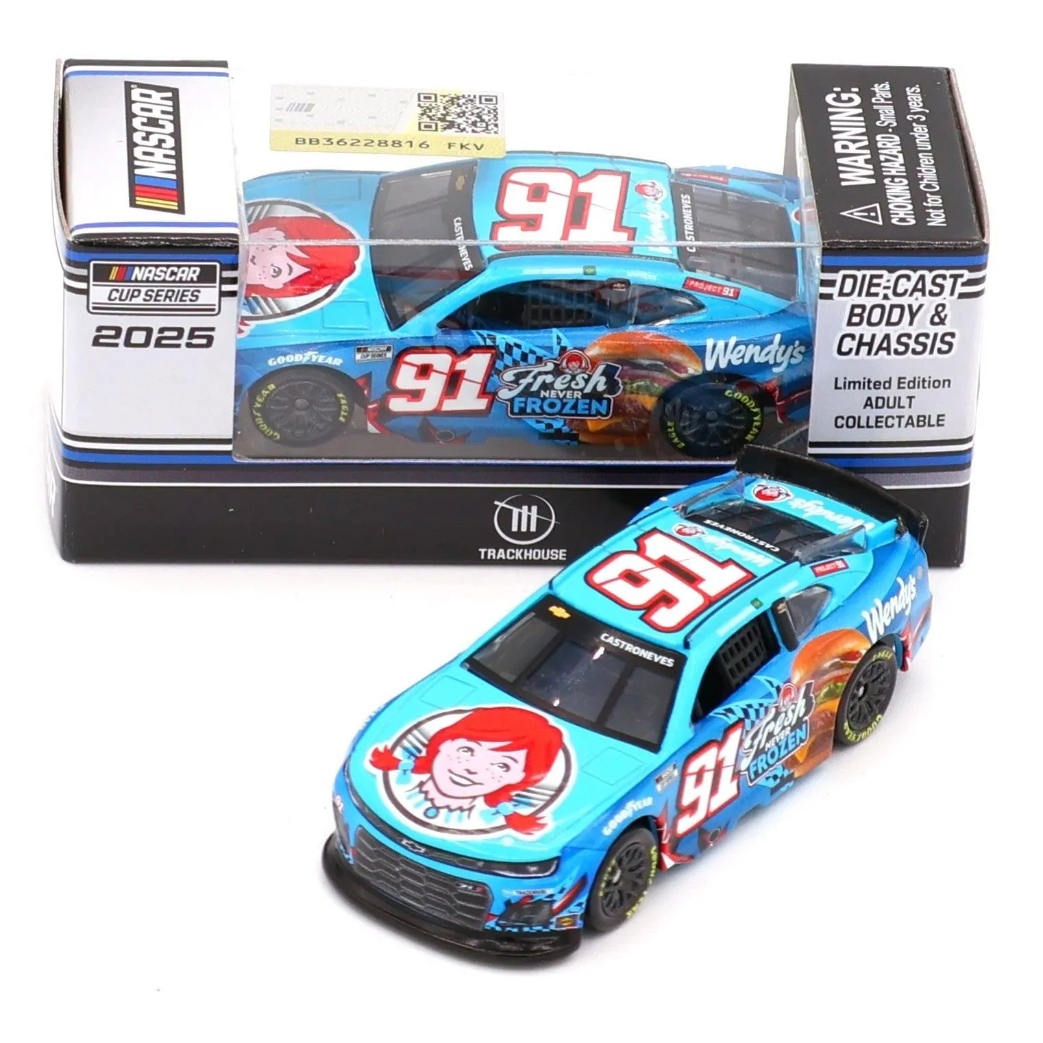 Helio Castroneves 2025 Wendy's 1:64 Nascar Diecast