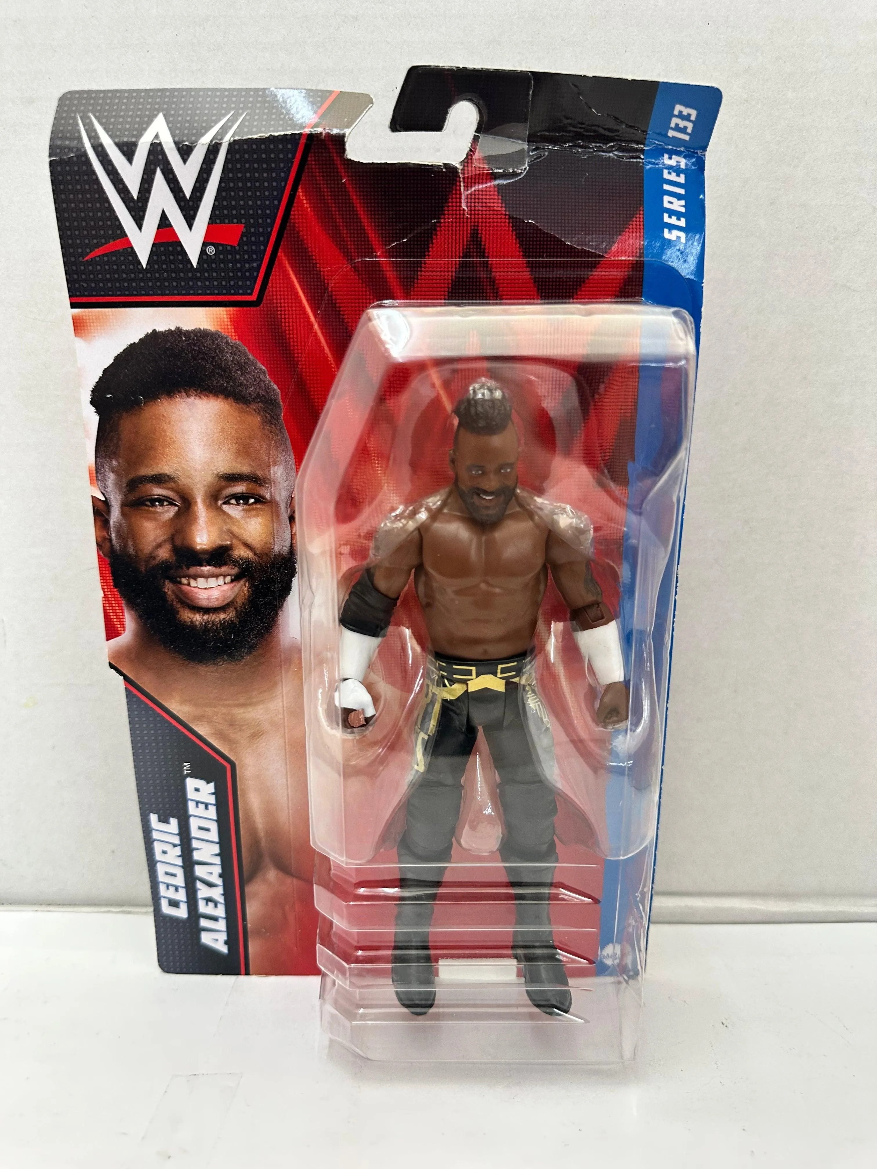 WWE Cedric Alexander Series 133 Damaged Package