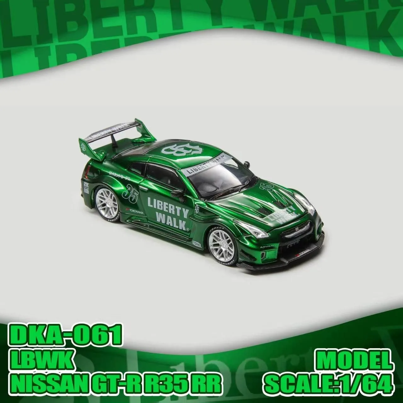 Demon King Auto Nissan GTR35 RR (LBWK Green Livery)