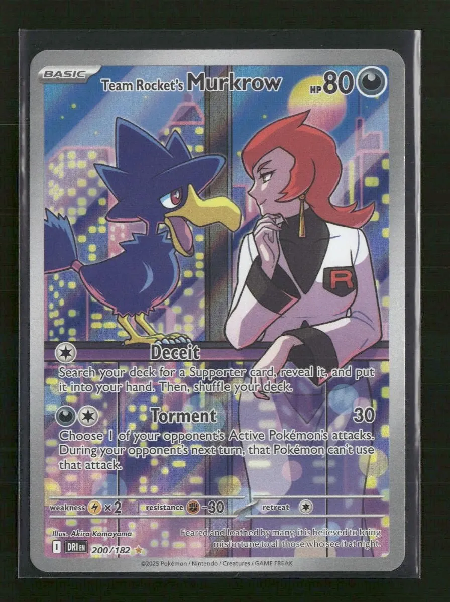 SV10: Destined Rivals Team Rocket's Murkrow #200/182