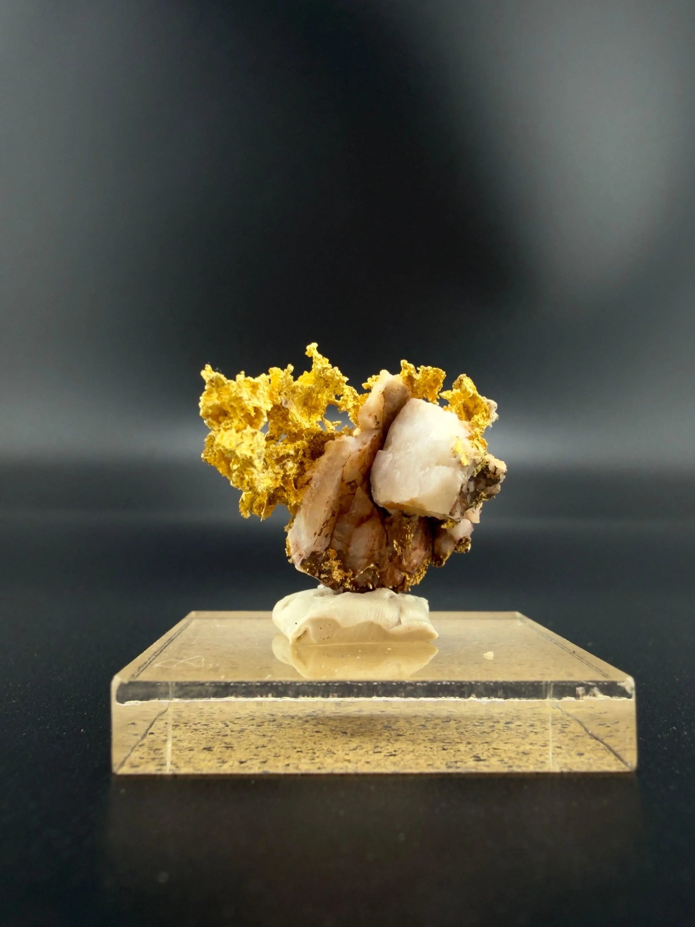 Natural Gold Crystal Leaf Specimen - Mariposa, Californa - 4.999g