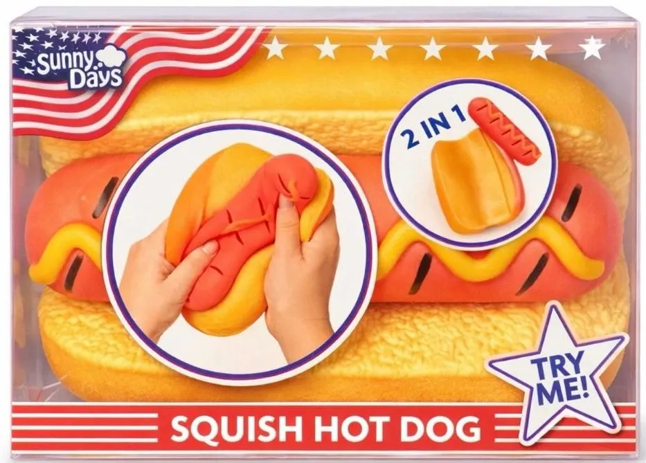 Sunny Days Squish Hot Dog | Slow Rise Squishy Toy
